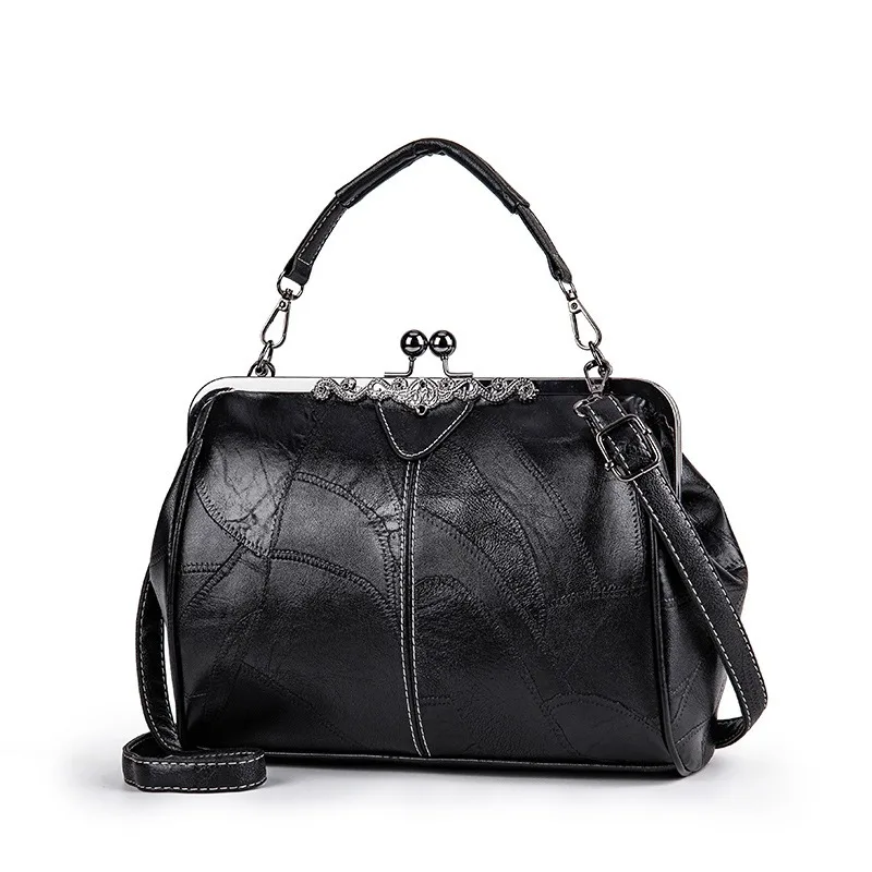 femmes couleur unie sac à bandoulière en cuir pu rétro sac à main sac à main vintage sacoche travail date fête bandoulière fourre tout sac à bandoulière