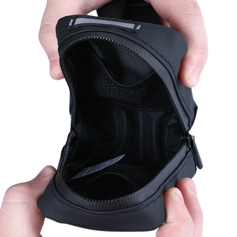 sac de selle de vélo étanche 600d en cuir ultraléger sous le siège, sac arrière de vélo de route de montagne, accessoires