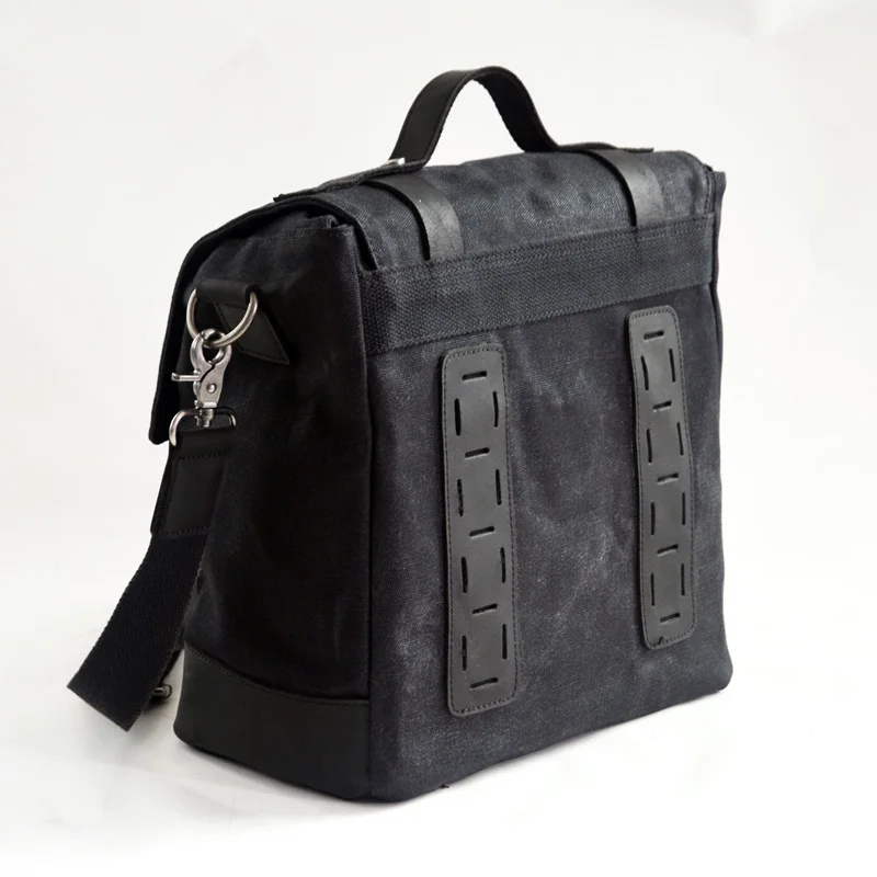 sac de bagage étanche pour moto, sacoche de dégager de vélo, sacoche arrière rétro vintage pour hurbike, toile cirée, sacoche latérale pour homme