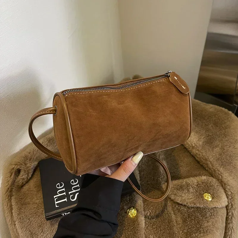 mode boston solide décontracté polyvalent sacs à bandoulière en vente 2025 haute qualité faux daim simple compact sacs à bandoulière pour les femmes