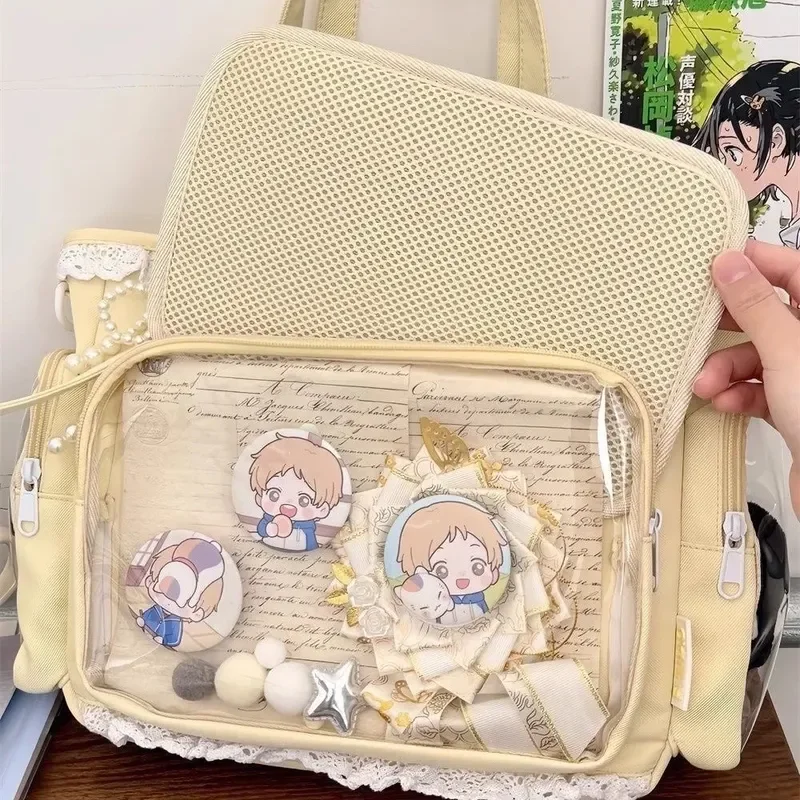 ballet fille a une grande appétit itabag japonais bidimension simple épaule bandoulière sac de marchandises cadeau pour les amis