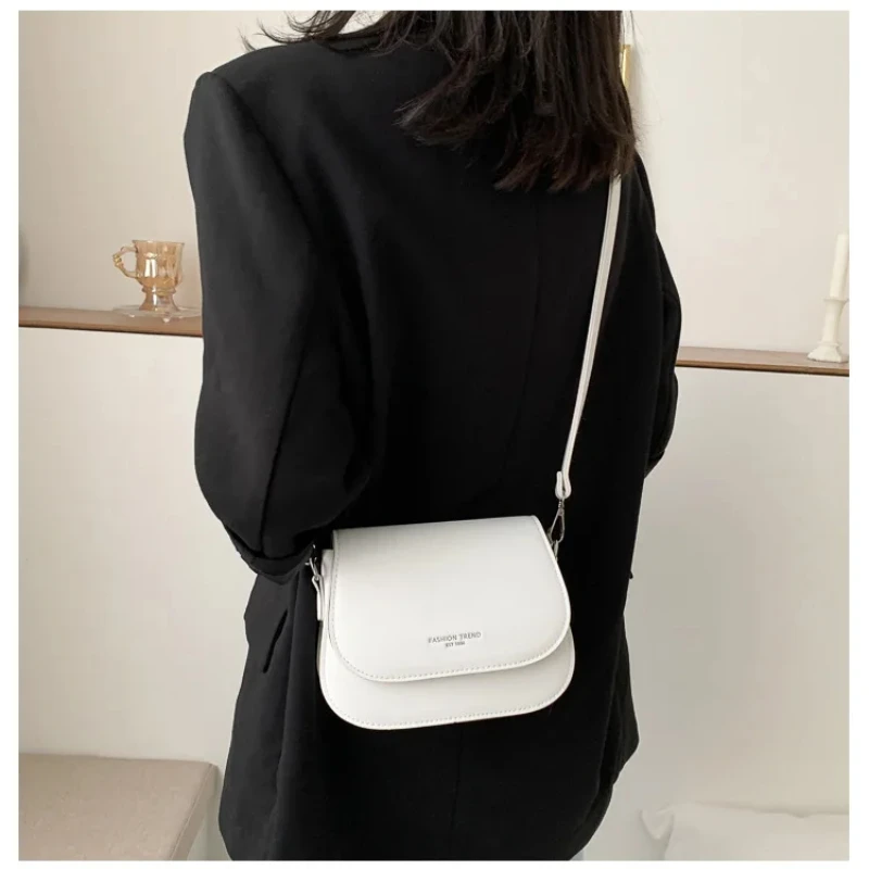 chimmatéridle sac à bandoulière en cuir pu pour femme, sac messager à rabat, sacs à main simples et solides, sacs à main à la mode, poudres
