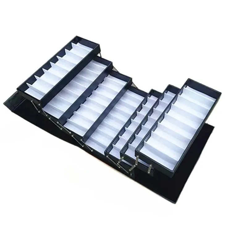 Étui à lunettes de grande capacité, pochette de rangement portable pour lunettes de soleil, verrouillage par mot de passe en cuir, organisateur de couverture de lunettes, valise pour lunettes de soleil