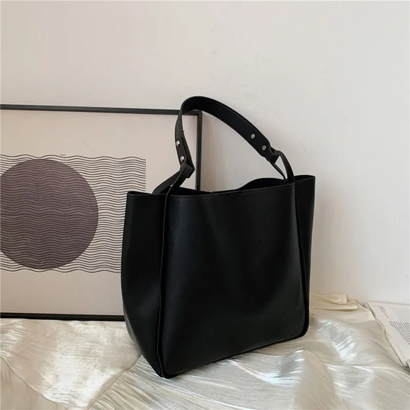 sacs à main rétro simples en cuir pu pour femmes, sacs à documents solides, fourre tout de grande capacité, nouveau, lancé e27, 2024