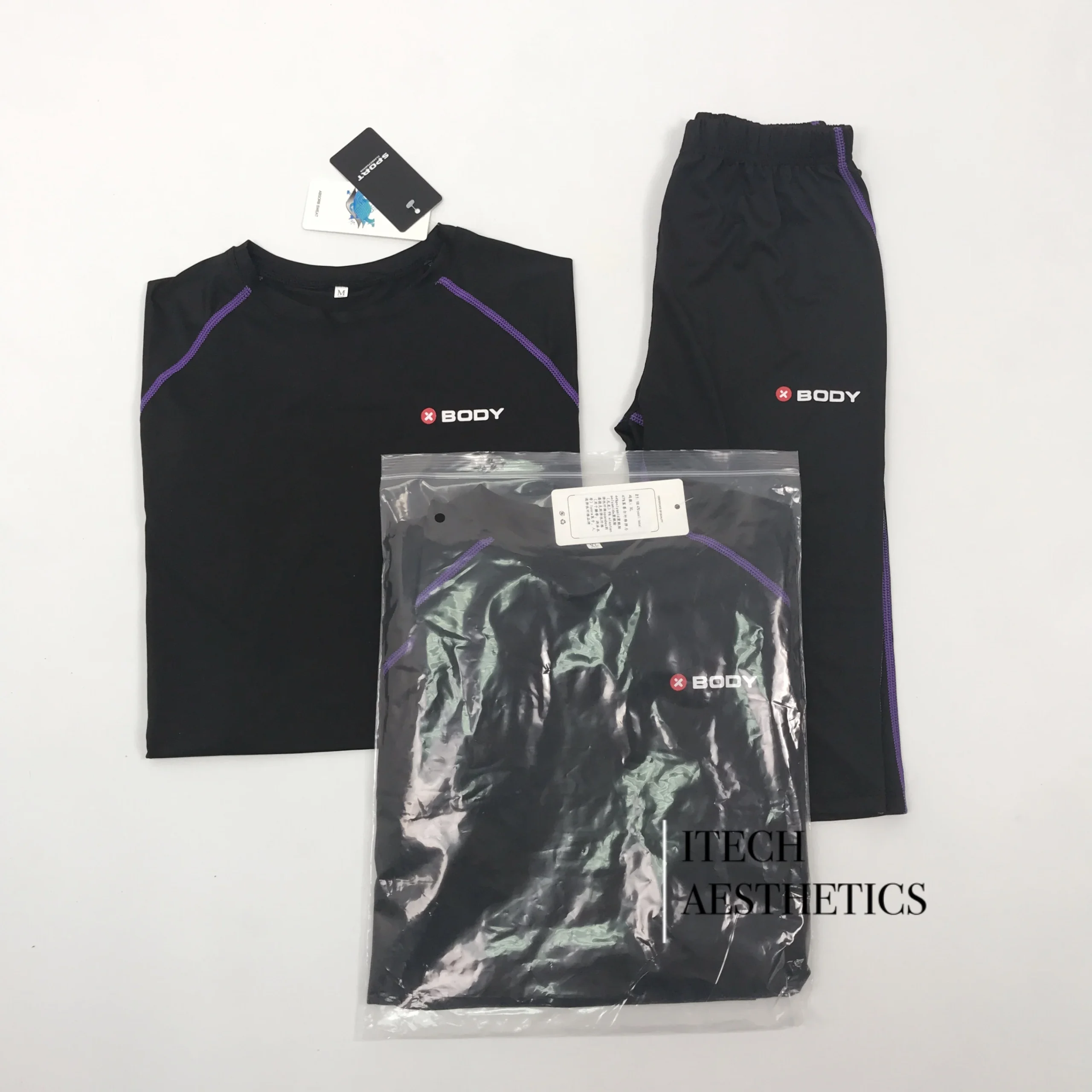 x body – sous vêtements de sport assortis, costumes taille s/m/l/x/xl en option, coopère avec les machines de fitness ems
