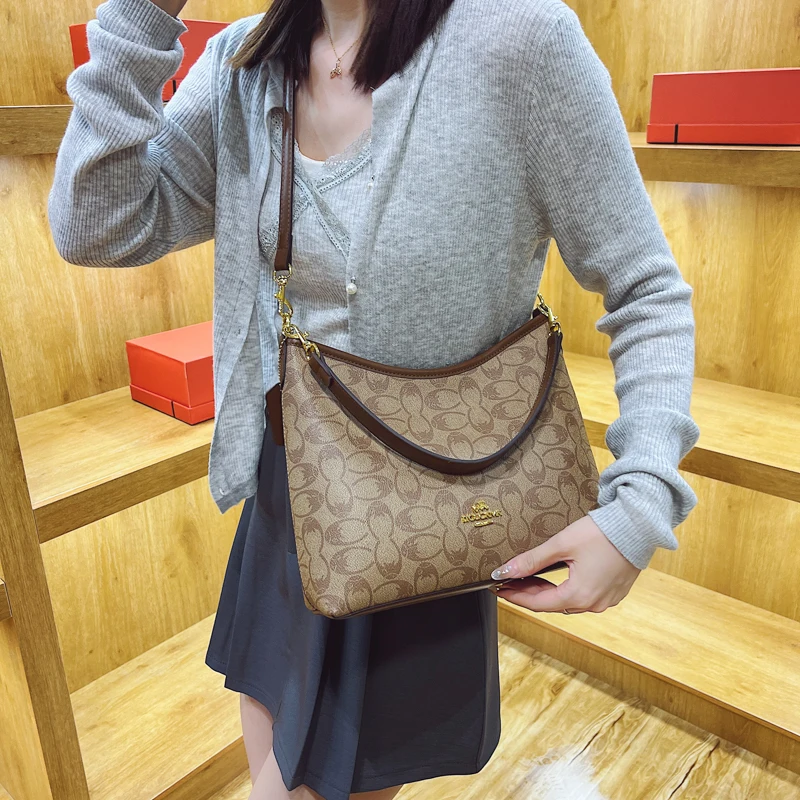 sac à main en cuir de luxe pour femmes, sac à bandoulière élégant, fourre tout classique pour chic, moderne, style quotidien