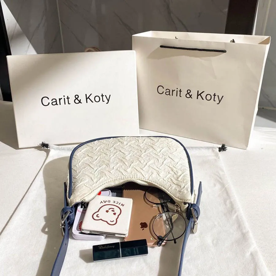 sac plissé populaire de cette année pour femme, design original, sens avancé, niche d'été, sac en forme de croissant, sac sous les bras, sac à bandoulière