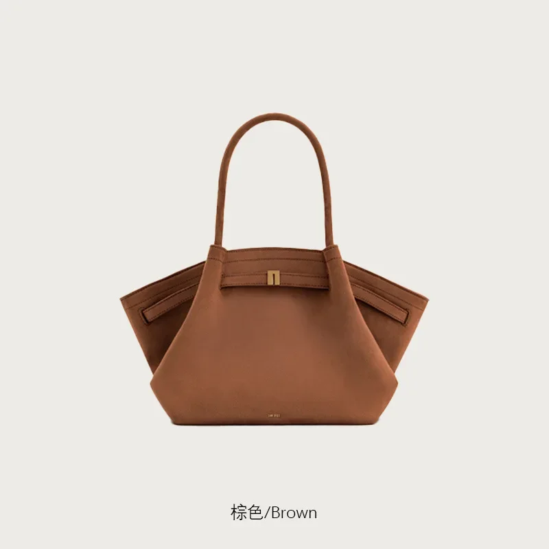 sac fourre tout en daim haut de gamme pour femmes, sac de banlieue de grande capacité, sac à bandoulière boulettes, sac à main polyvalent à la mode, nouvelle collection 2025