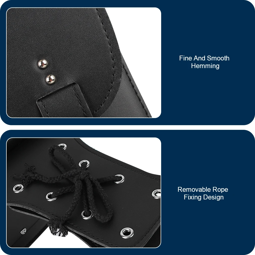 grande capacité 2 pièce/ensemble accessoires de moto en cuir pu sacs latéraux de moto pochette de rangement d'outils sac de selle de moto