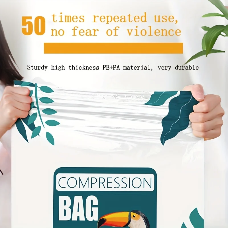 sac de compression sous vide de grande capacité, pochette anti poussière, sac à vêtements léger pour voyage