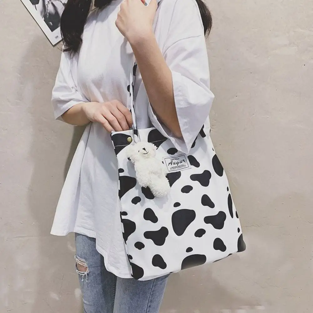 grand sac fourre tout décontracté pour femme, sac en toile léopard, sac à provisions, sac à main imprimé étudiant, chic, initié, nouveau