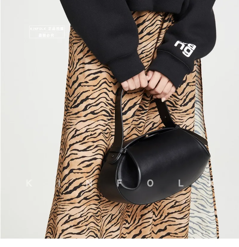 sac populaire de niche, sac à bandoulière, petit sac rond décontracté et polyvalent pour femmes, sac baguette, sac à main