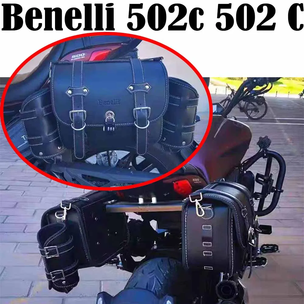 Sac latéral de moto en cuir PU, Benelli 502c, 502 C