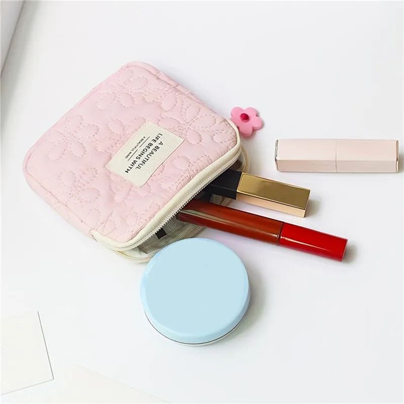 mode femmes petit sac cosmétique voyage mini serviettes hygiéniques organisateur maquillage pièce d'argent carte rouge à lèvres pochette de rangement sac à main