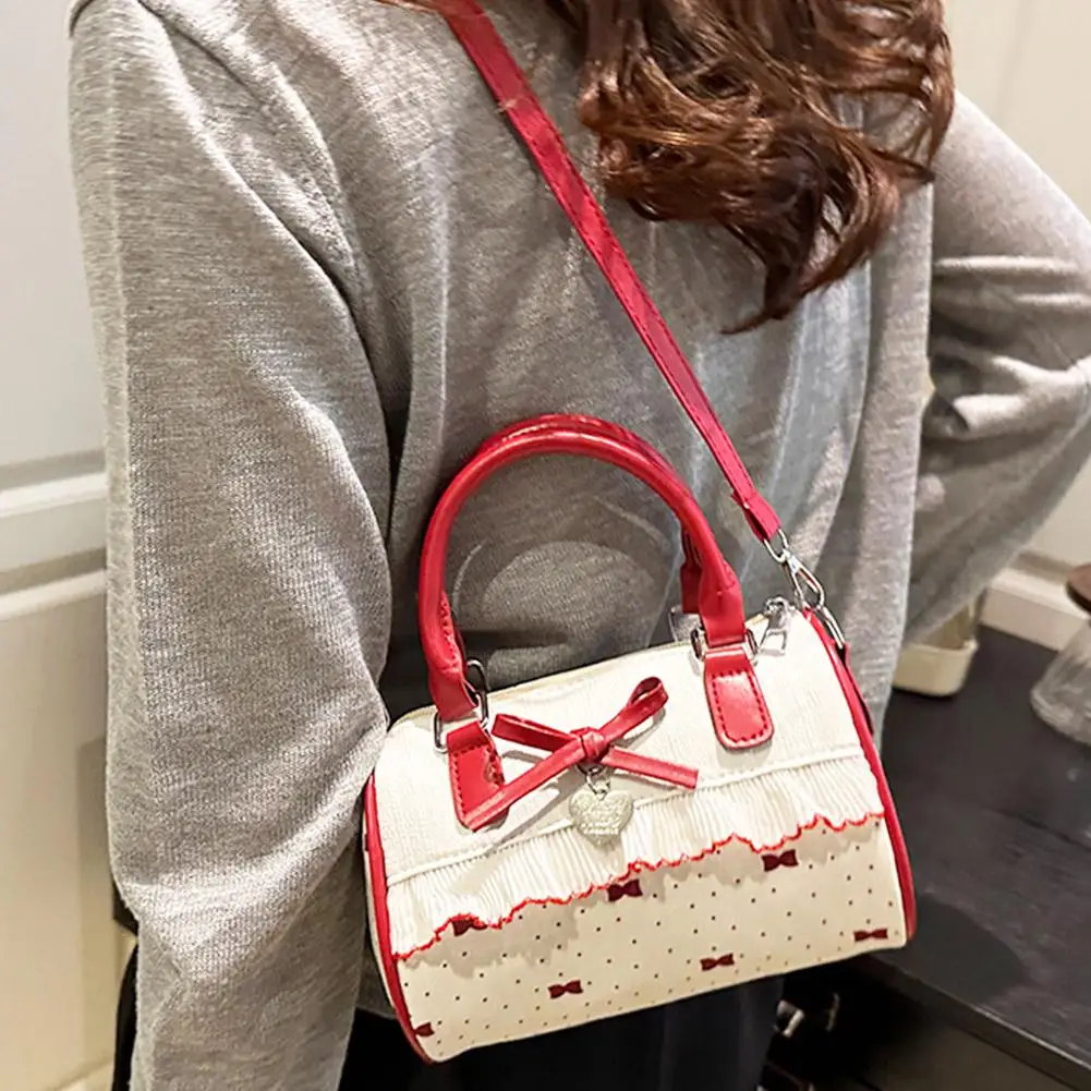 sac à main à nœud de grande capacité, sac à bandoulière simple étanche, sangle réglable, doux et mignon, fourre tout de shopping décontracté