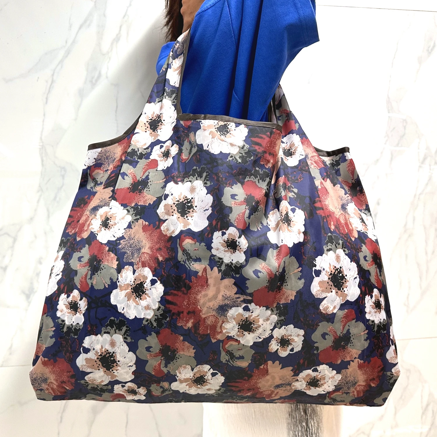 sac fourre tout, sac fourre tout de grande capacité, cartable réutilisable, sac de courses léger et respectueux de l'environnement avec motif imprimé, sac de voyage pliable pour l'extérieur, style camping