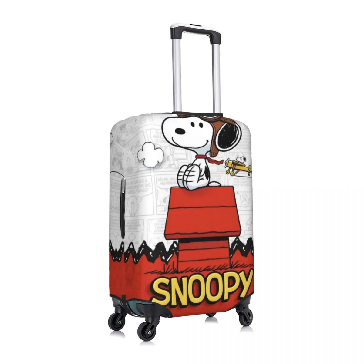 housse de valise personnalisée avec dessin animé s snoopys, housses de protection anti poussière pour bagages de 18 à 32 pouces