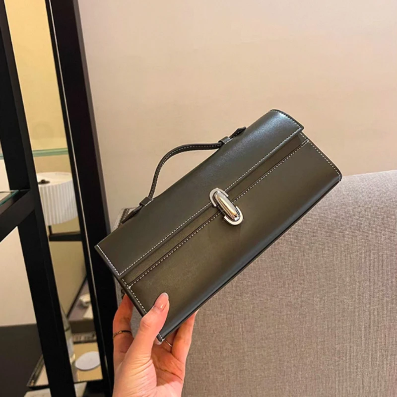 savette marque en cuir véritable petit sac carré rectangulaire baguette fourre tout femmes simple sac à main