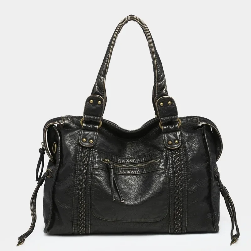 sacs à main sous les bras décontractés vintage pour femmes, sacs fourre tout esthétiques y2k, mode punk grunge, initiés, grande capacité, tout match