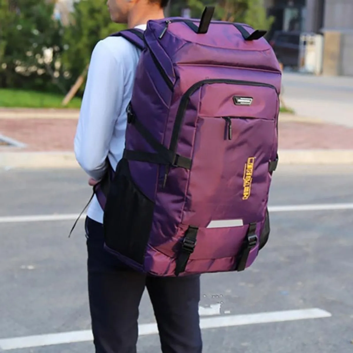 80l paquet de très grande capacité hommes ou femmes sacs à bagages de haute qualité ajoutant agrandir grande capacité famille grand sac à dos de voyage