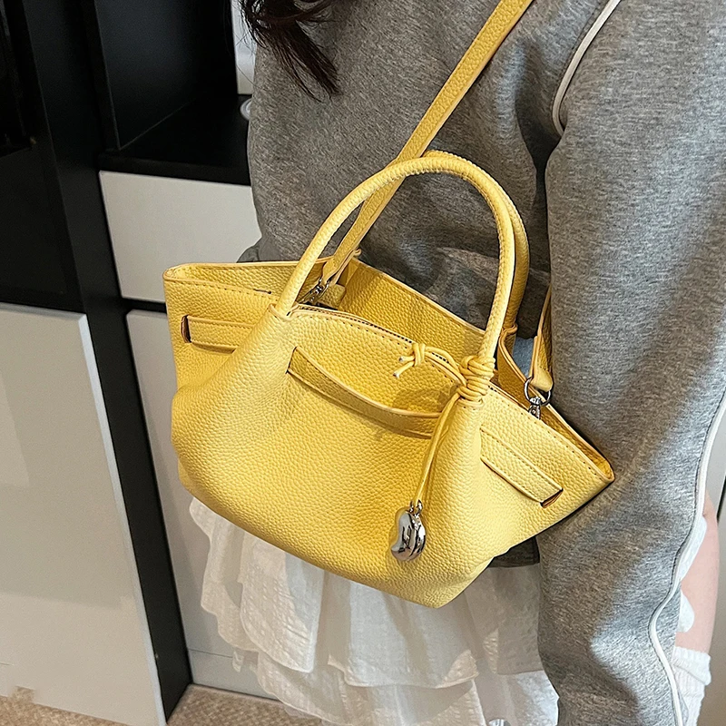 petits sacs seau d'été tendance pour femmes, sac à bandoulière simple en cuir pu, sacs à main et bourses délicats, nouvelle collection 2025