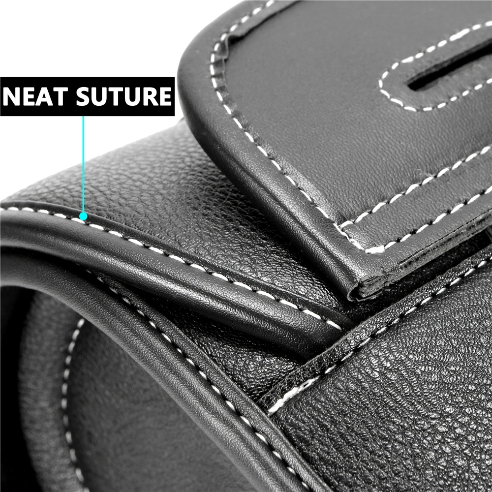 sacoches de moto universelles, sac de fourche, pochette de bagage en cuir pu, sac à outils latéral, sac de selle pour honda pour bmw pour suzuki