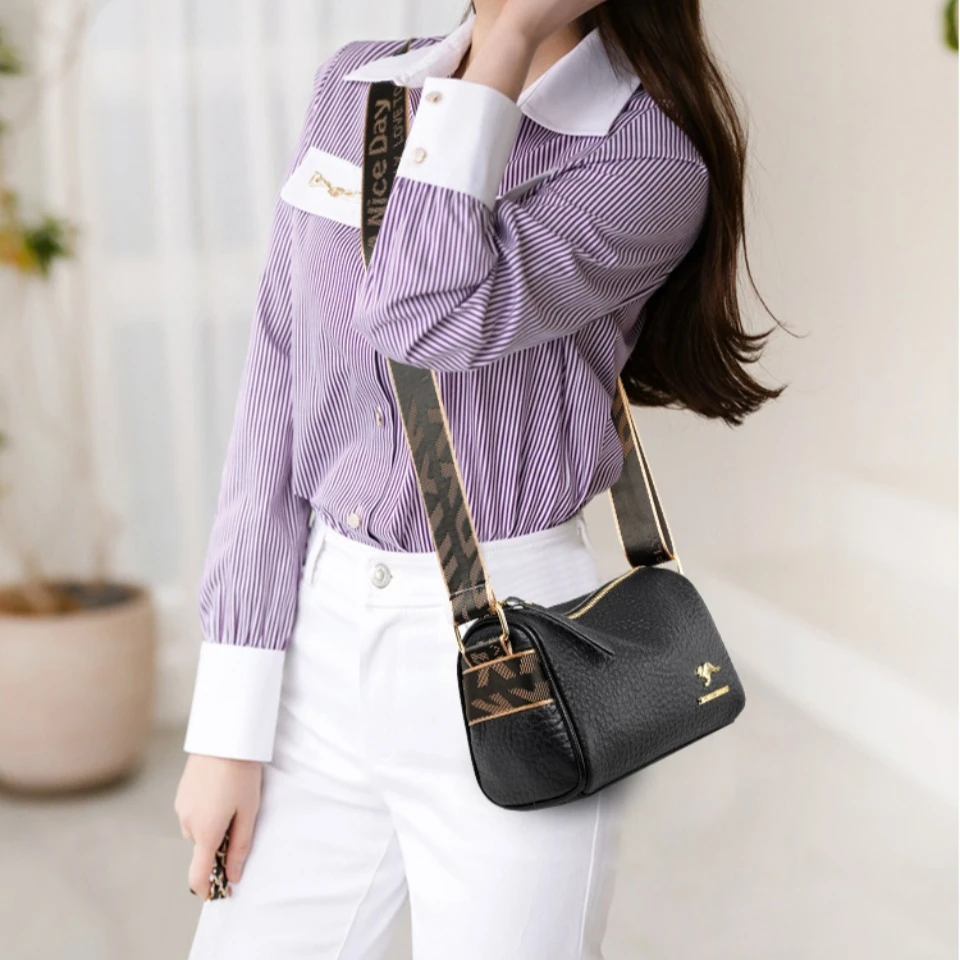 sac à main de luxe en cuir solide pour femme, sacoche de styliste, fourre tout de bonne qualité, à bandoulière
