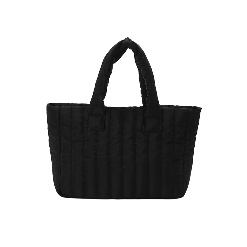 sac à main de niche simple de grande capacité pour femmes, manteau en coton à une épaule, fourre tout brodé populaire, nouvelle collection 2024