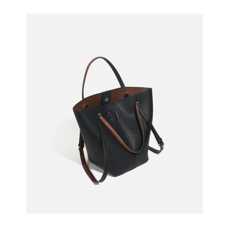 sac seau grande capacité, sac à bandoulière simple, sac sous les bras, sac à main de banlieue haut de gamme