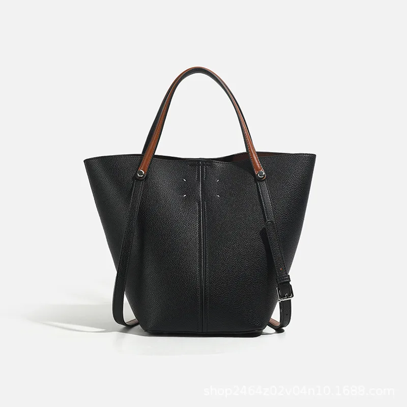 sac seau grande capacité, sac à bandoulière simple, sac sous les bras, sac à main de banlieue haut de gamme