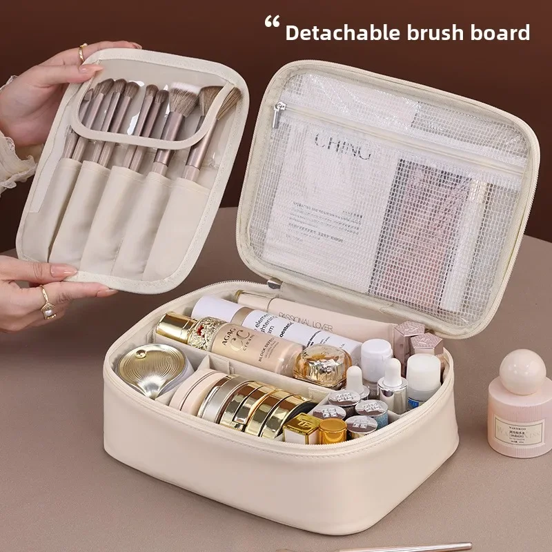 nouveau sac à cosmétiques pour femmes, sac de rangement portable, sac de maquillage de luxe de grande capacité, organisateur de voyage, sacs de toilette essentiels
