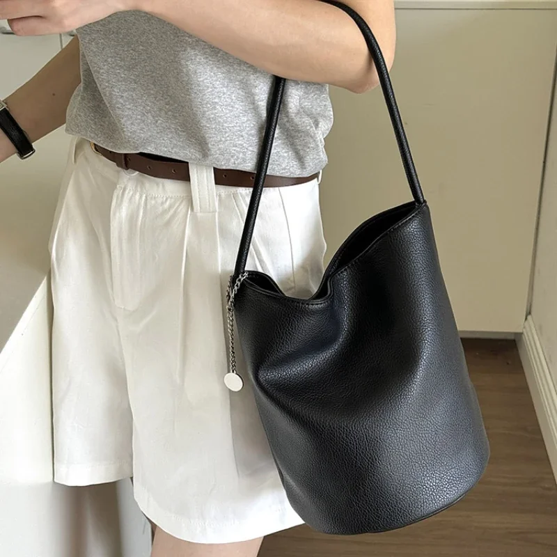 sac rétro en cuir souple pour femmes, sacs à main portables, sacs à main sous les bras, tout match, commpiedmont initié, zones emade, nouveau, e27, 2025