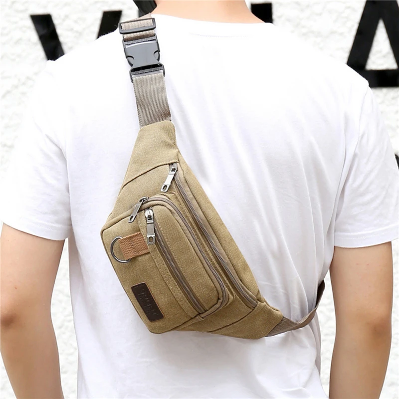 sac de poitrine en toile, sac de taille pour femmes et hommes, sac de ceinture, sac banane de mode, sac de voyage pour pochette de téléphone, sac de hanche de poche, sac de taille pour hommes