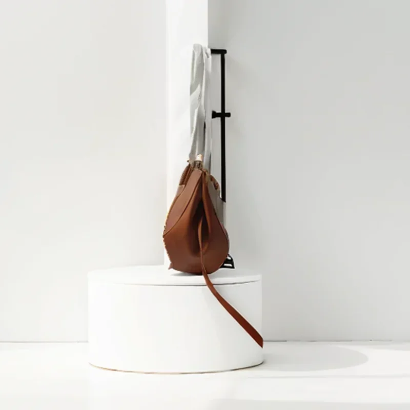 sac à main grande capacité style classique élégant vintage sac à bandoulière forme seau sous accoudoirs polyvalent tendance sac