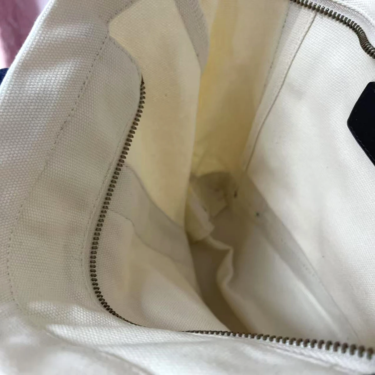 sac fourre tout en toile pour femmes, grande capacité, sac à bandoulière carré tendance avec fermeture à glissière et sangle rayée pour le shopping, usage quotidien