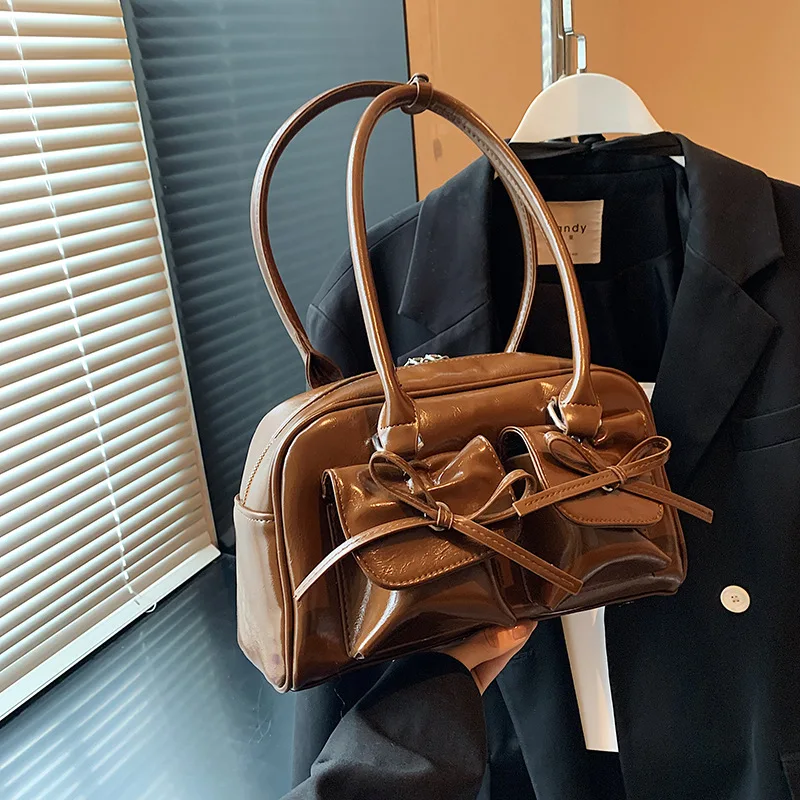 sacs à bandoulière pour femmes, simples, à la mode, polyvalents, avec nœud doux, style ballet, sacs à bandoulière doux, été, nouveaux sacs à main pour filles