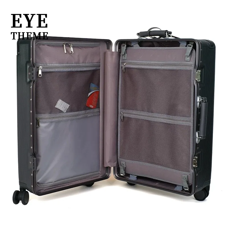 bagage à grands yeux, verrouillage par mot de passe, verrouillage en douane, valise d'embarquement, valise de voyage, valise de grande capacité