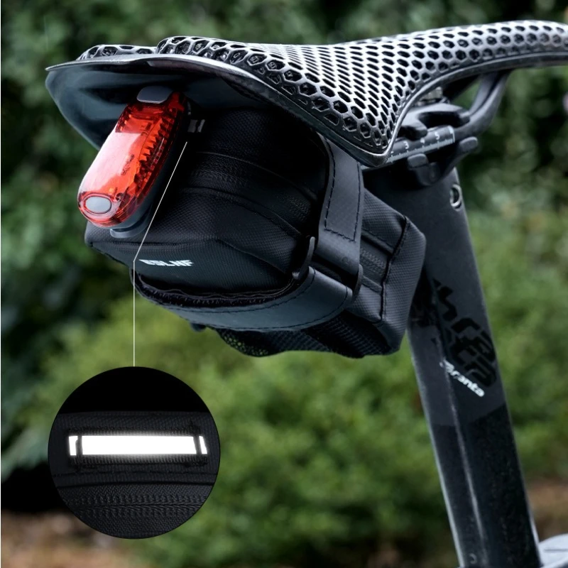 sac de selle de vélo étanche 600d en cuir ultraléger sous le siège, sac arrière de vélo de route de montagne, accessoires