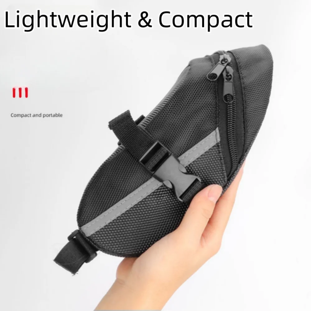 sac de selle de vélo en nylon imperméable, sac de démontage de vélo de route de montagne, sac de rangement universel de grande capacité pour ail d'équitation en plein air