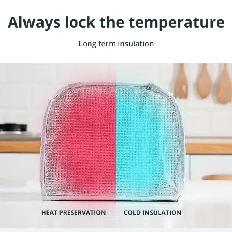 sac à déjeuner isolé, sac à bento isolant, sac de riz en aluminium, sac de repas, sac de glace pour étudiant, sac à main isolant