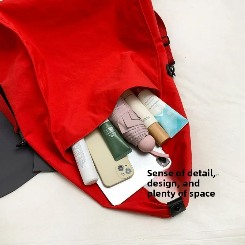 sac à bandoulière décontracté et polyvalent pour femmes, grande capacité, texture simple et élégante, sac hobo, sacs de rangement simples à bandoulière