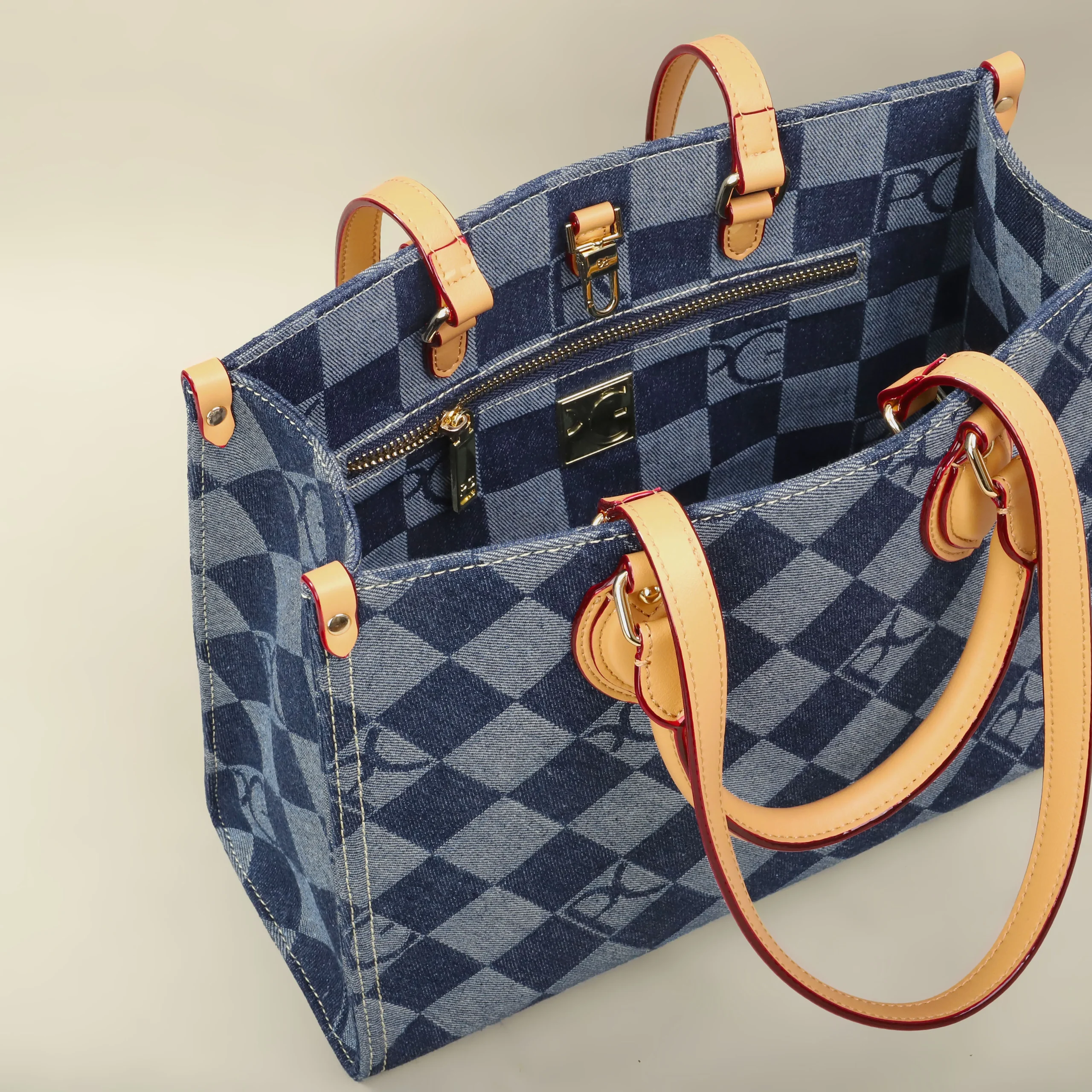 pg carré grande capacité sac à bandoulière unique dames mode multi fonction sac coton conception de luxe tout nouveau sac cartable 2025