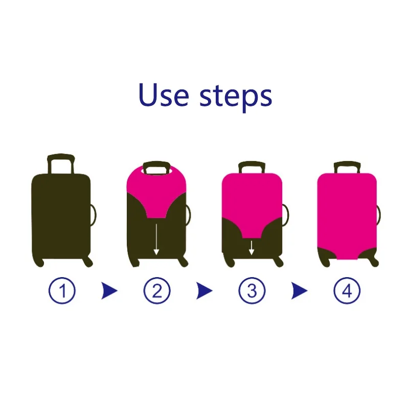 juste de protection pour valise de voyage tendance, housse de protection pour bagages, housse de protection pour documents solides, adaptée aux valises de 18 à 28 pouces
