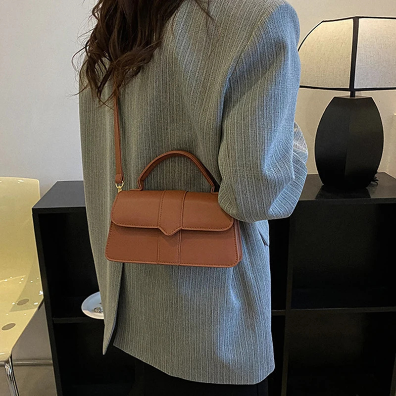 sac à main simple, sac à bandoulière simple à la mode, petit sac carré