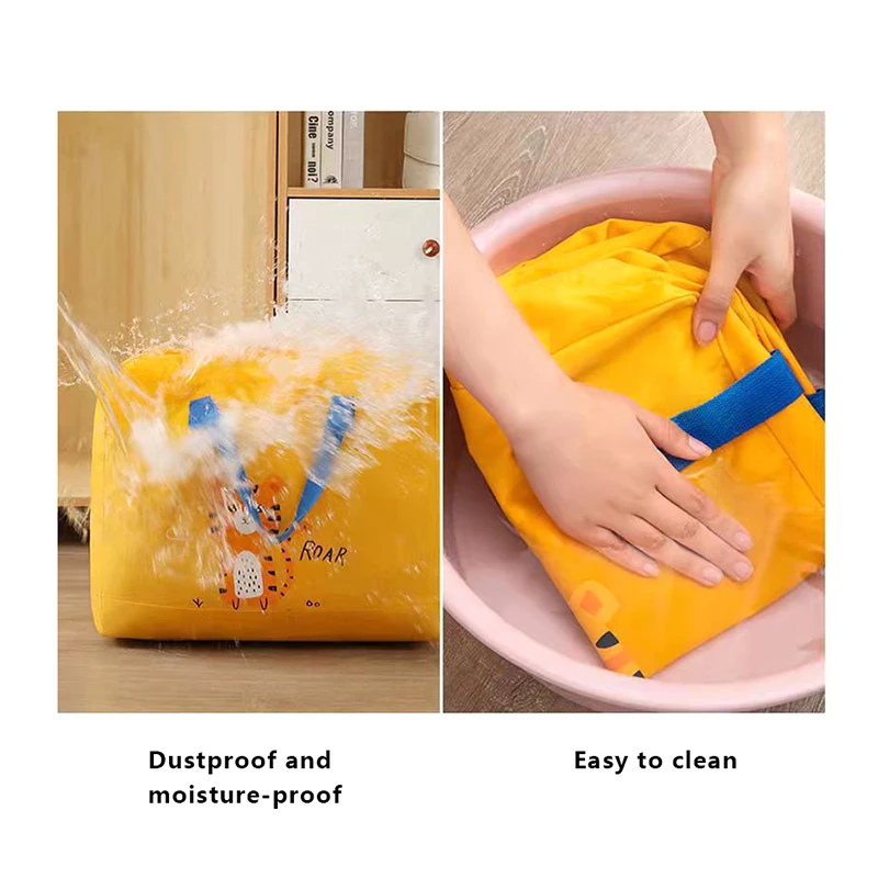 Sac de rangement de couette, sac d'emballage Mobile, tissu Non tissé, sac de rangement de couette d'étudiant de grande capacité, sac à main Portable de dessin animé