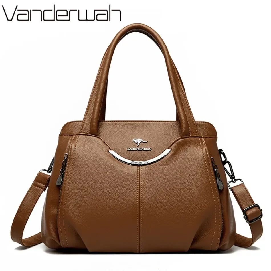 sacs à main de luxe en cuir souple pour femme, sacoches de styliste, à bandoulière, fourre tout