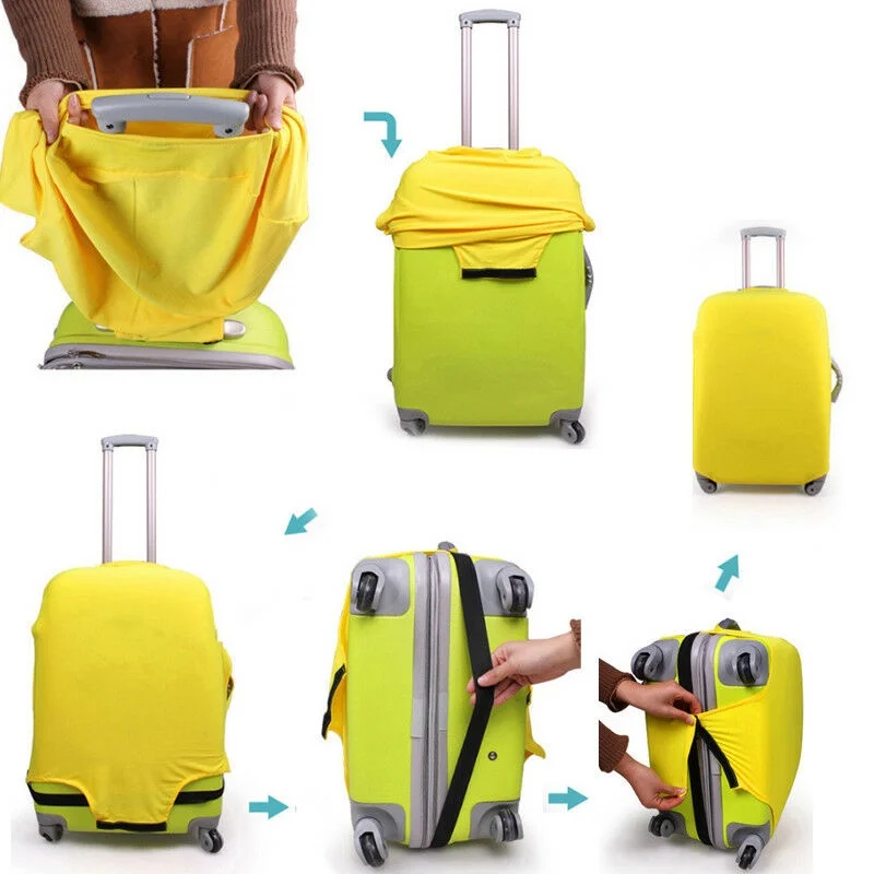 juste de protection pour valise de voyage tendance, housse de protection pour bagages, housse de protection pour documents solides, adaptée aux valises de 18 à 28 pouces