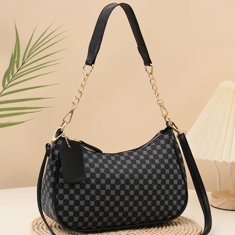 sac à bandoulière simple vintage à la mode pour femmes, sac à bandoulière baguette classique polyvalent et élégant, épaule unique exquise
