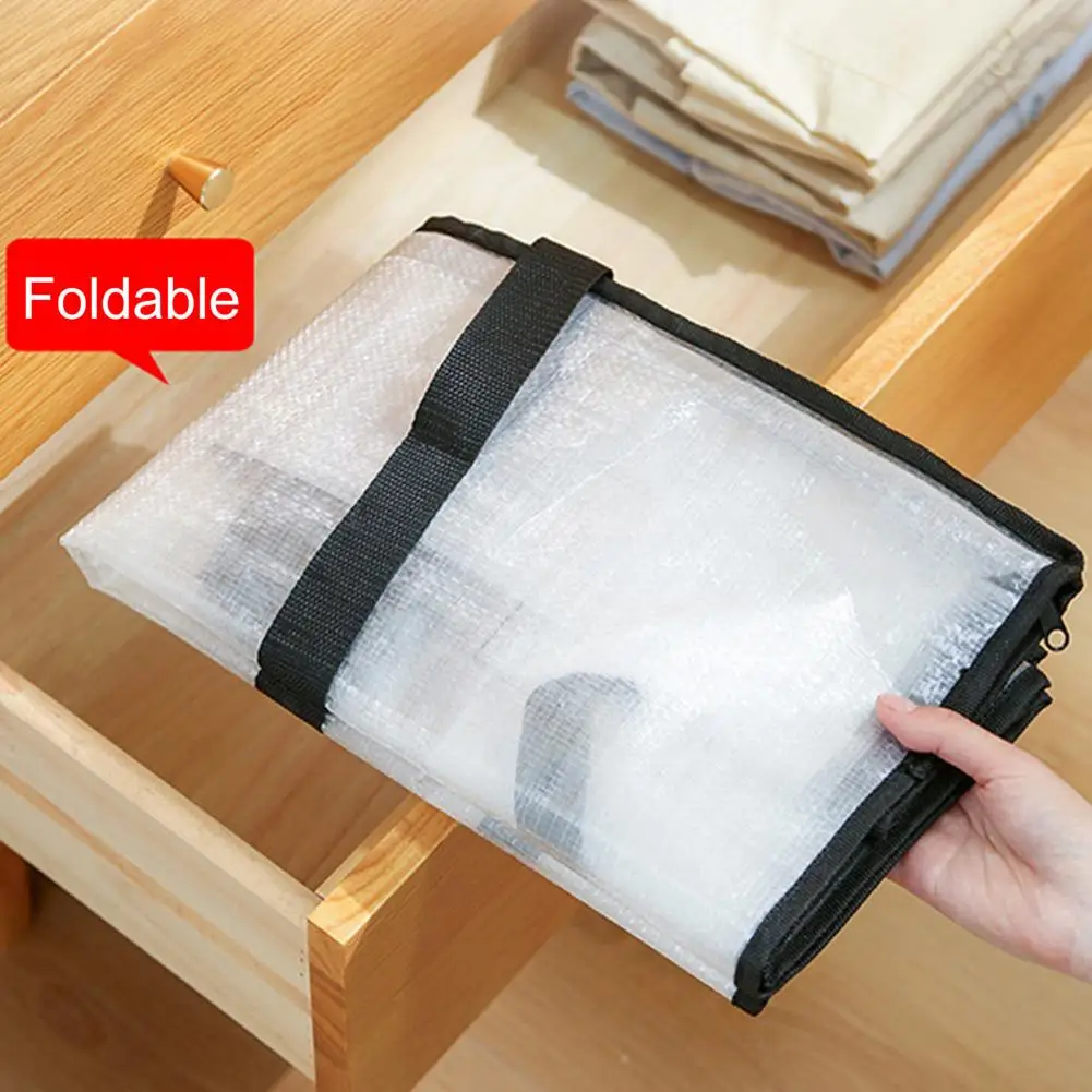 grand sac de rangement pour couette, bac de rangement transparent avec couvercle, poignées renforcées, fourre tout de rangement pliable et étanche pour emballage de vêtements