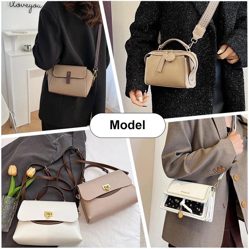 ensemble de sacs carrés de fabrication à la main, sac cousu à la main en cuir pu, kit de bricolage fait à la main, matériel de couture, kits d'artisanat de couture pour accessoires de sacs